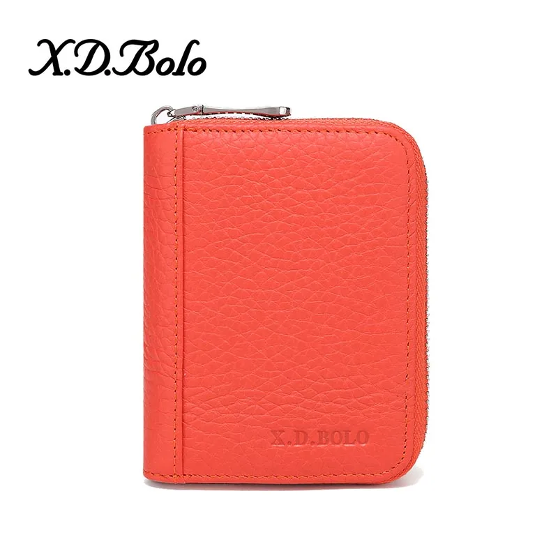 XDBOLO Горячая женские Модные кошелек держатель для карт Для женщин небольшой кошелек, клатч на молнии для монет, сумочка, Женская сумочка, дропшиппинг - Цвет: orange