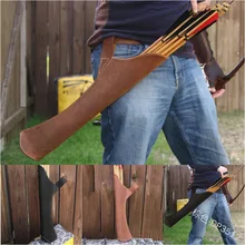 Seta quiver em preto/amarelo cor ombro-back design feito de couro puro para tiro com arco de caça