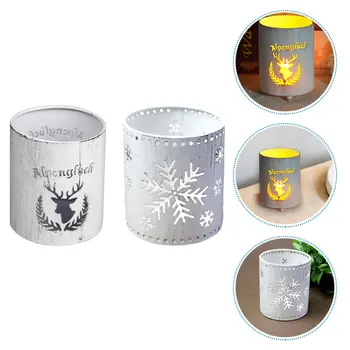 

2Pcs Hollow-out Candlestick Iron Candleholder for Party Festival