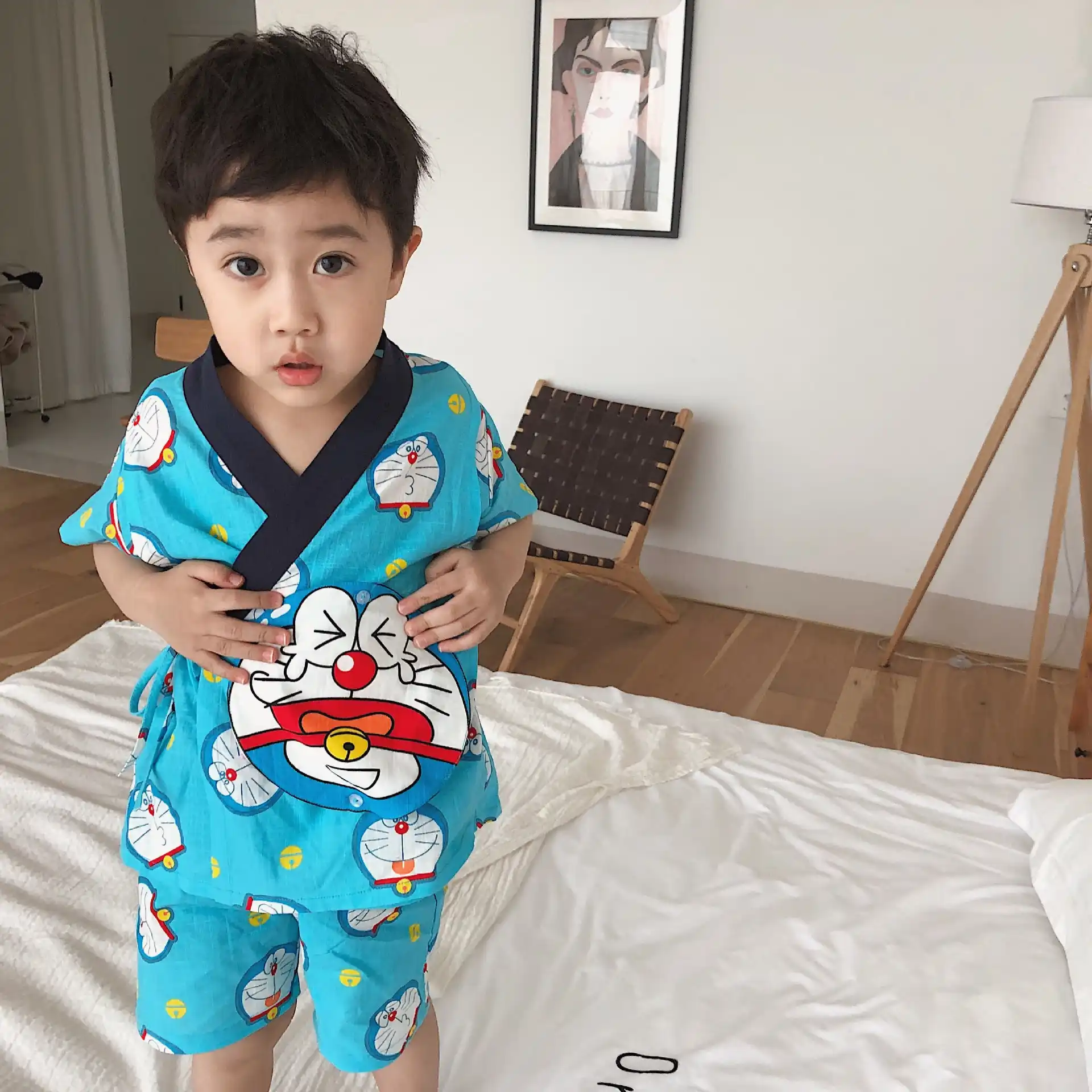 Tonytaobaby 新夏洋服少年少女子供服漫画のキャラクターフルの日本パジャマ 服セット Aliexpress