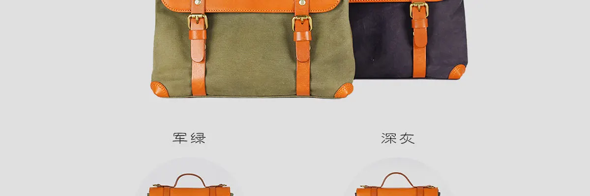 Manufacturers Wholesale New Style Japanese Style Single-shoulder Canvas Bag Contrast Color Canvas Haversack with Skeleton-skin C