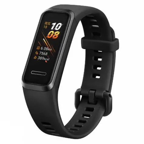 black Смарт-часы huawei Band 4, 0,96 дюйма, смарт-браслет, музыкальный контроль, пульсометр, монитор здоровья, новые часы с usb-разъемом, зарядка - Цвет: black