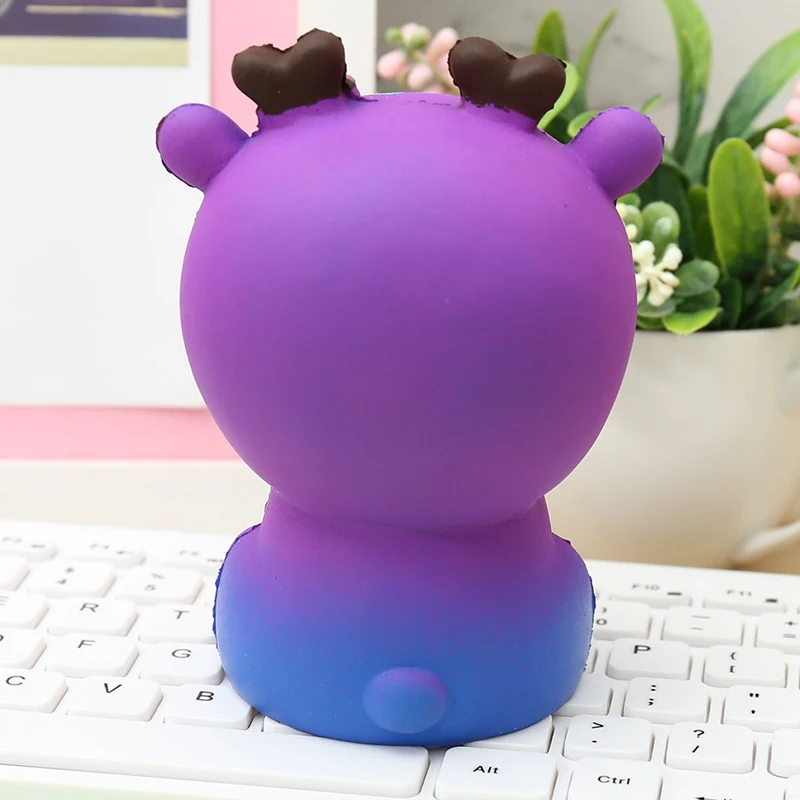 Игрушка pu мягкий медленно распрямляющийся мягкий игрушки милый симпатичный костюм с рисунком «Звездная Галактика»; с рисунком рождественского оленя из мультфильма животных мягкие игрушки-картинка Цвет