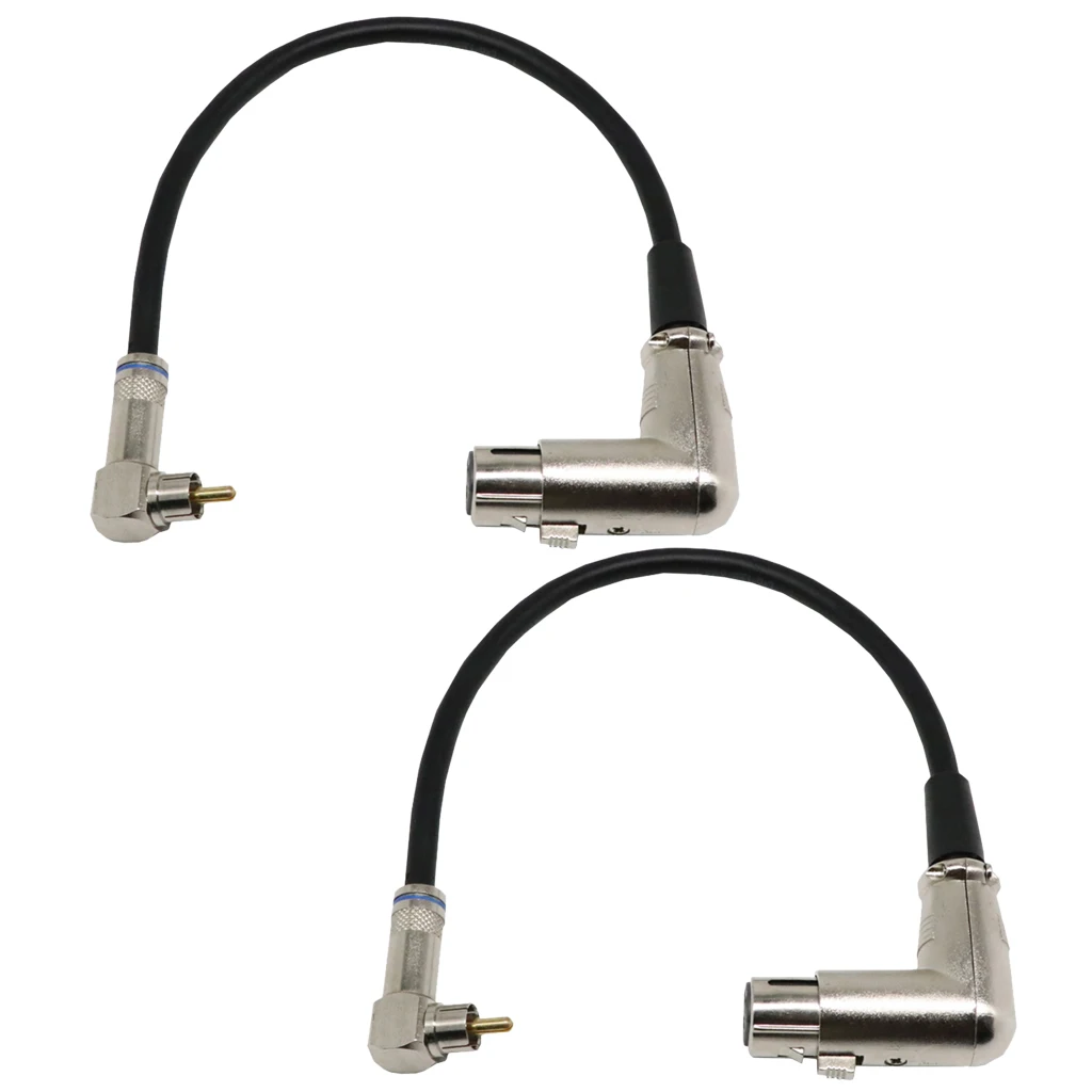 2 шт 1ft XLR 3P Женский к RCA Мужской кабель- профессиональная серия- сцена, DJ, Pro, студийный кабель
