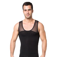 Men Body Shaper Vest Tummy Control Sheath Belly Slimming Underclothes Abdomen Compression Shapewear Corrective Shirt