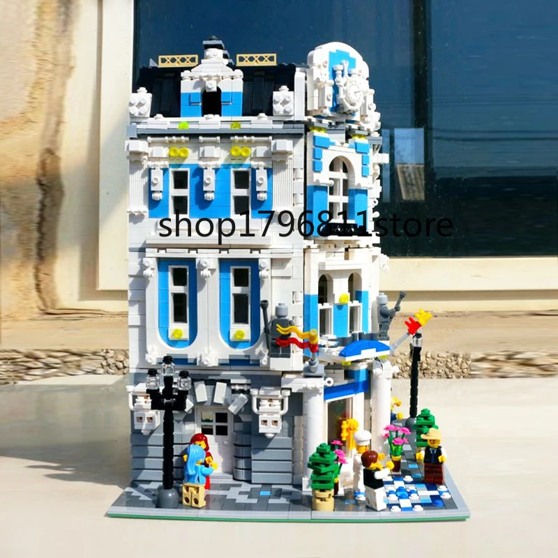 

15018 3196Pcs Creator City Series Sunshine Hotel MOC Building Blocks Brick Toy Compatible Christmas Gifts