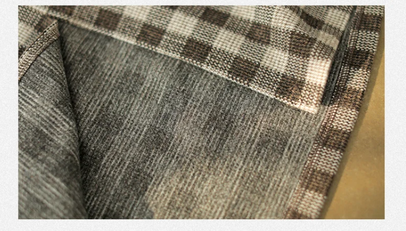 Autumn Winter Skirt Fashion Women Slim-type Skirt New Ladies Elastic Waist Plaid Casual All-match Skirt