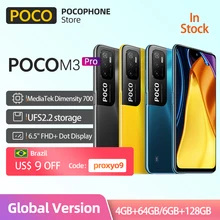 Global Version In Stock POCO M3 Pro 5G NFC Smartphone Dimensity 700 Octa Core 90Hz 5000mAh Battery 48MP Triple Camera