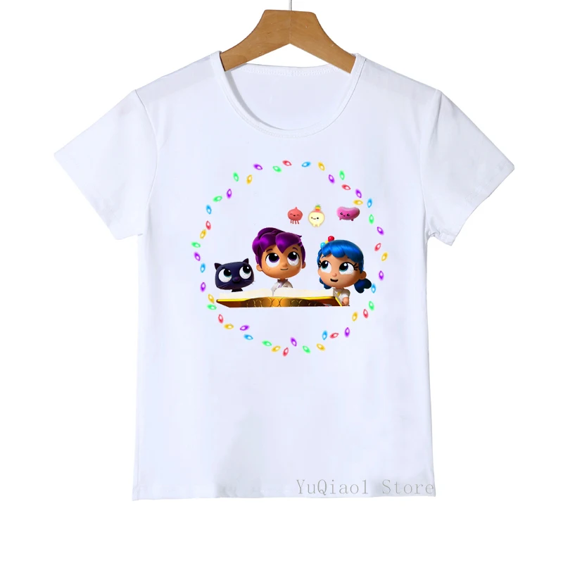 camisa do bebê das crianças dos desenhos animados do reino do camisa da menina do verão