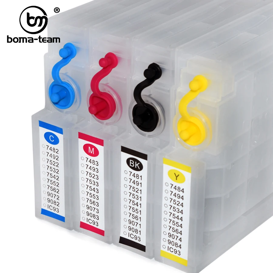 BOMA TEAM Japan IC93 93XL ICBK93L ICC93XL ICM93 ICY93 Заправляемый чернильный картридж с чипом ARC для