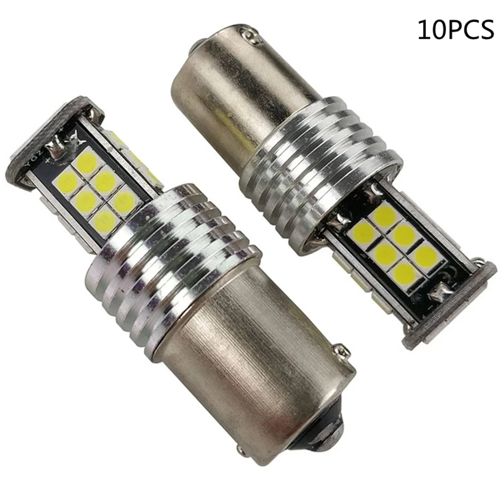 

10 шт. сигнальная лампа T20 Светодиодные лампы 1156 светодиодный Led 24SMD 1157 WY21W W21/5W W21W светодиодный сигнал поворота фсветильник заднего хода стоп-светильник s