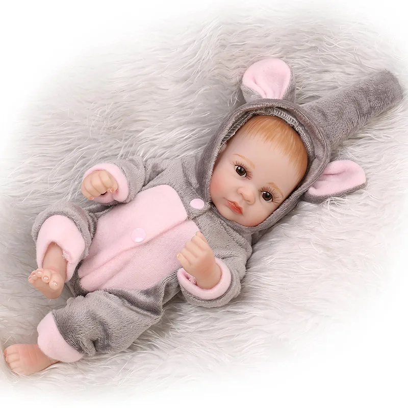 

Mini Baby Reborn Doll 24CM Lifelike Soft Silicone Reborn Baby Dolls Adorable Realistic bonecas Doll TOY FOR KIDS Christmas GifT