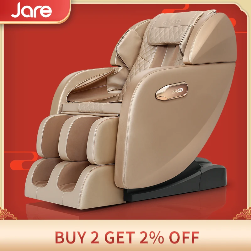 

Heated Music Heating Sl Track Recliner Shiatsu Electric Full Body Foot 4d zero Gravity Massage Chair