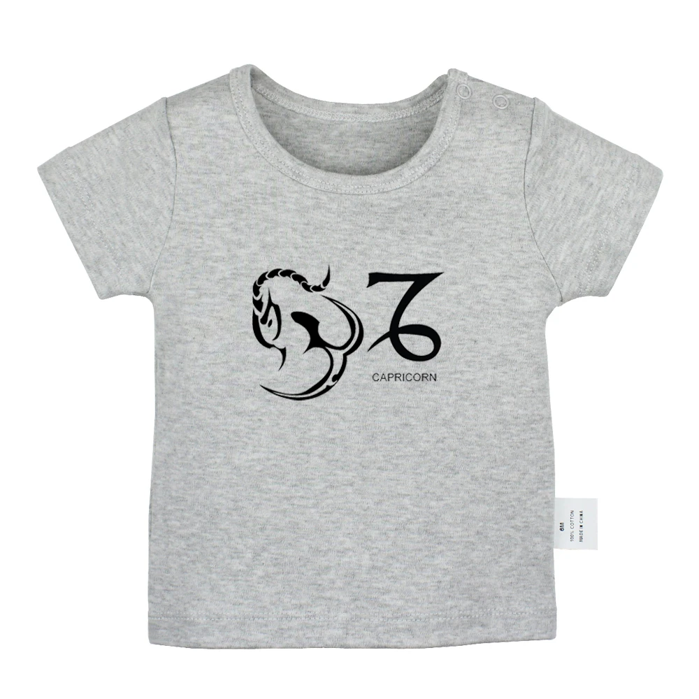YbBabyYG2137D Scorpio Gemini Sagittarius cockle Capricorn Leo Aquarius/футболки для новорожденных, футболки с короткими рукавами для малышей - Цвет: YbBabyYG2137D
