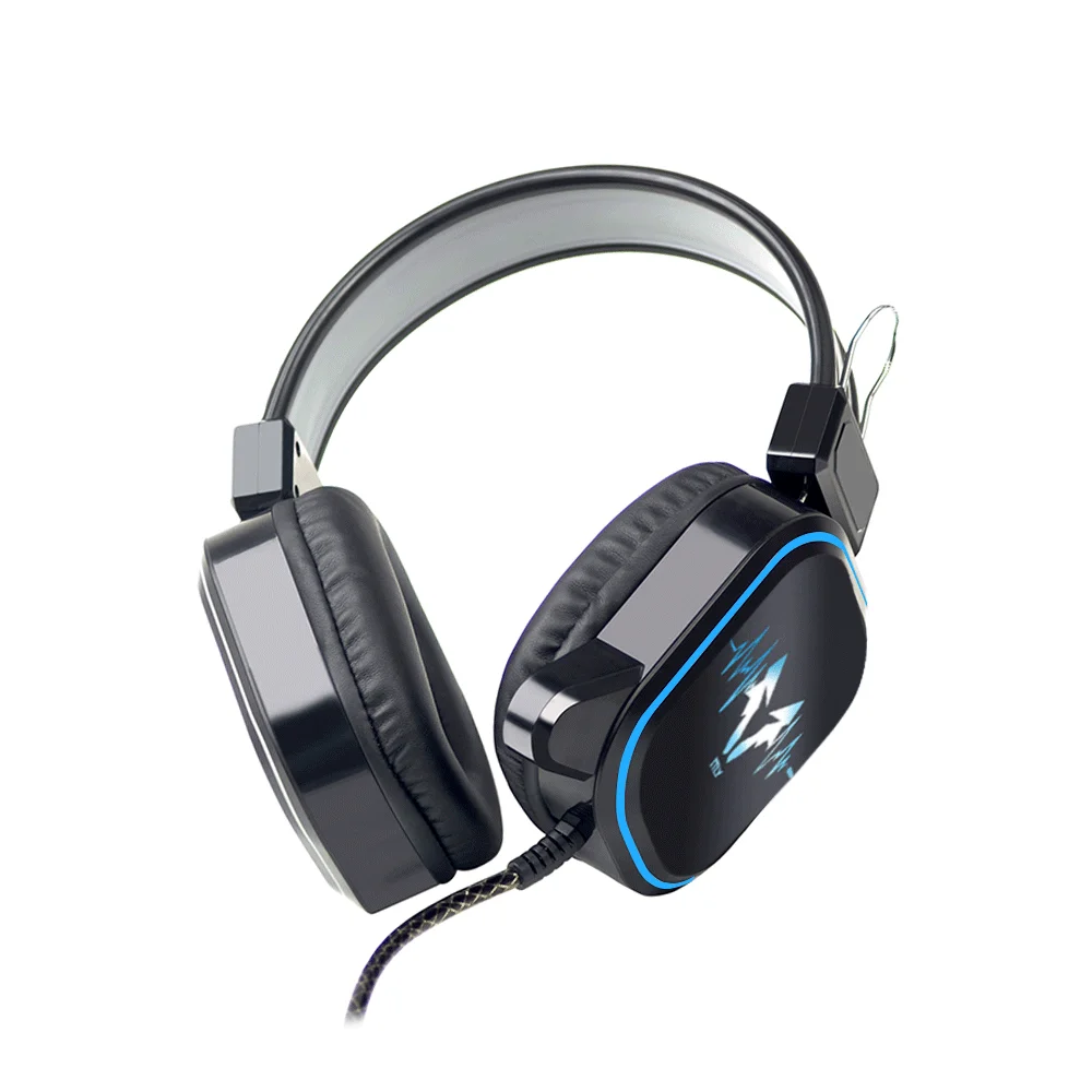 

Gaming Headset Wired Headset Gamer Headphones Surround Sound Noise Cancelling HD Mic LED Light for PS4 PC Gamer