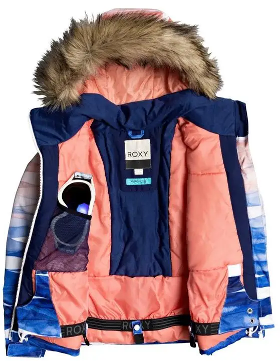 Chaqueta de snowboard Roxy 2019 20, jet ski girl, mid denim, estampado Yumi Yamada (EUR:10/m) chaquetas de exterior cálidas y cómodas, resistentes al desgaste para deportes, Kaht, accesorio de seguridad eficiente,