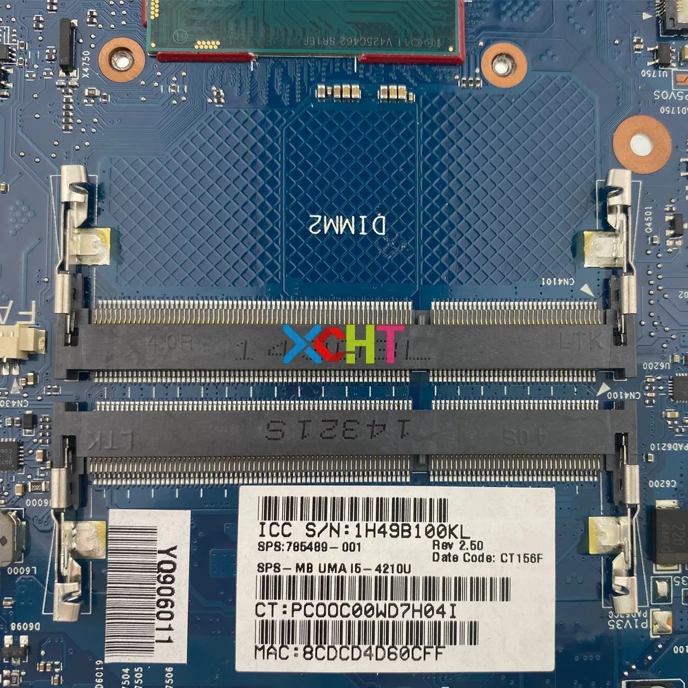 785489-001 785489-501 785489-601 6050A2608301-MB-A05 UMA i5-4210U CPU for HP 350 G1 G2 NoteBook PC Laptop Motherboard Mainboard