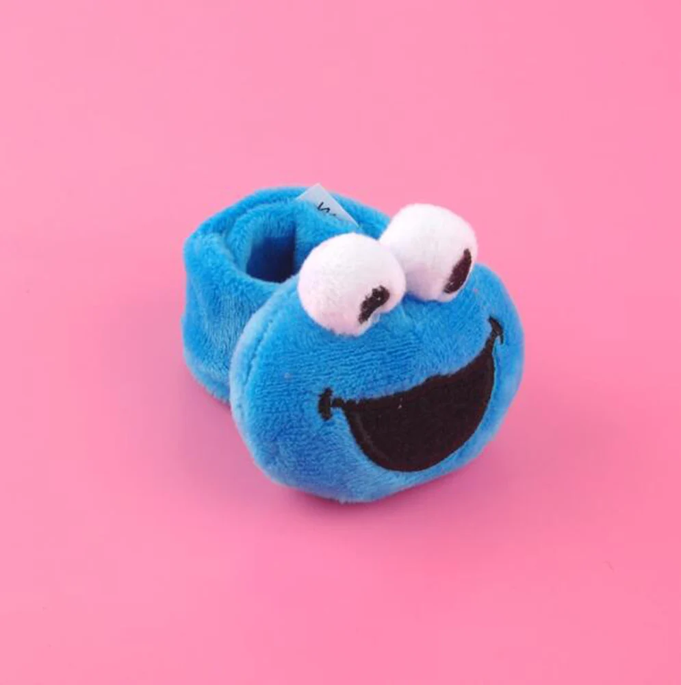 Cookie Monster New 20Pcs Sesame Street Elmo Cookie Monster Rabbit Wristband Hairband Xmas Plush Doll - Цвет: Cookie Monster