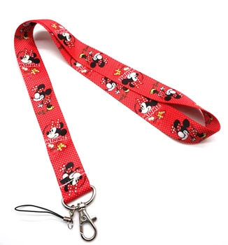 

Hot New cartoon minnie Lanyard for Keys Mobile Phone Neck Straps Cartoon Keychains Lovely