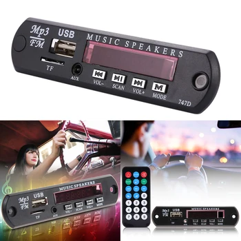 

Car Wireless Bluetooth Remote Music Speaker MP3 Player WMA Decoder Board 12V Audio Module USB TF FM Radio For Car Accessory