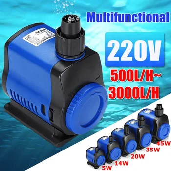 

5/14/20/35/45W Ultra-quiet Mini Brushless Water Pump 220V Submersible Adjustable Water Fountain Pump Filter Tank Fountain