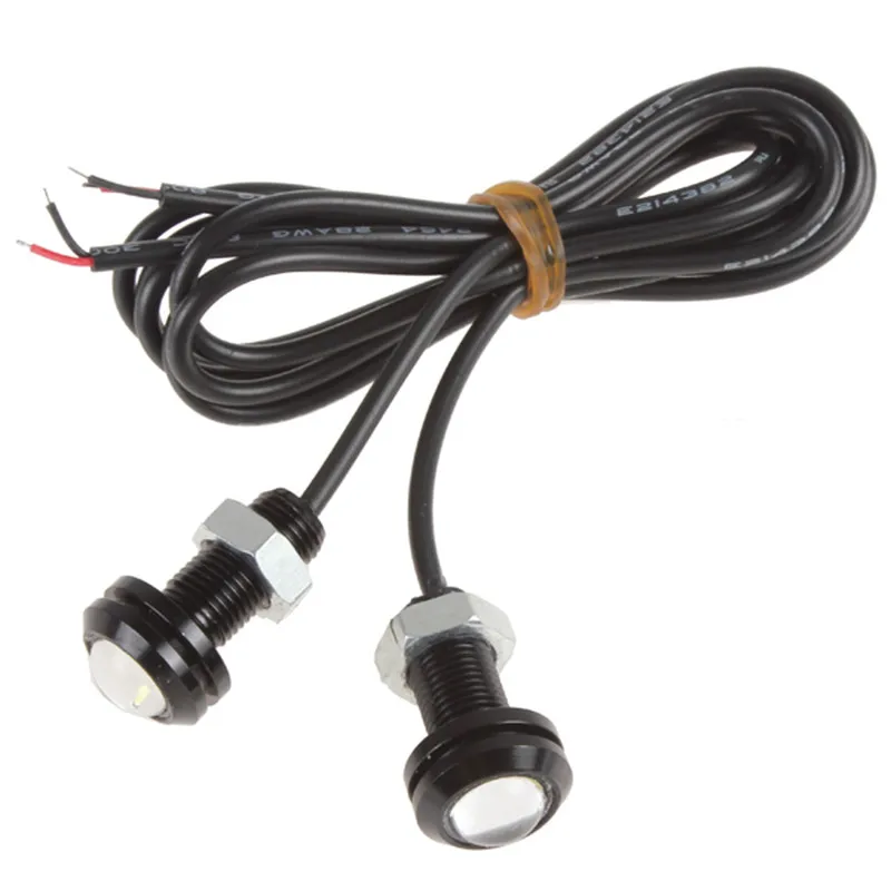 

Car Light 2Pcs 3W High Power Eagle Eye Screw Car Door Back-up lamp Decorative Lights