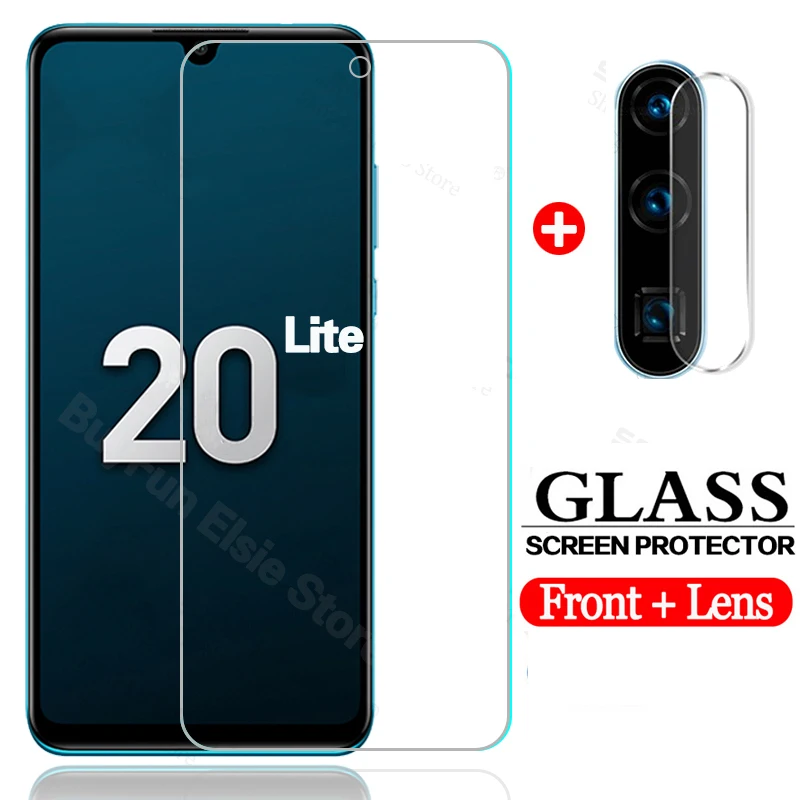 

2 in 1 Tempered Glass for Huawei Honor 20 Lite Screen Protector On for Honor20 Lite 20Lite Light HRY-LX1T Camera Lens Film Glass