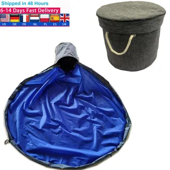 

Portable Kids Toy Storage Bag Drawstring Play Mat For Lego Toys SlideAway Clean-up And Storage Container Bag Organizer Pouch