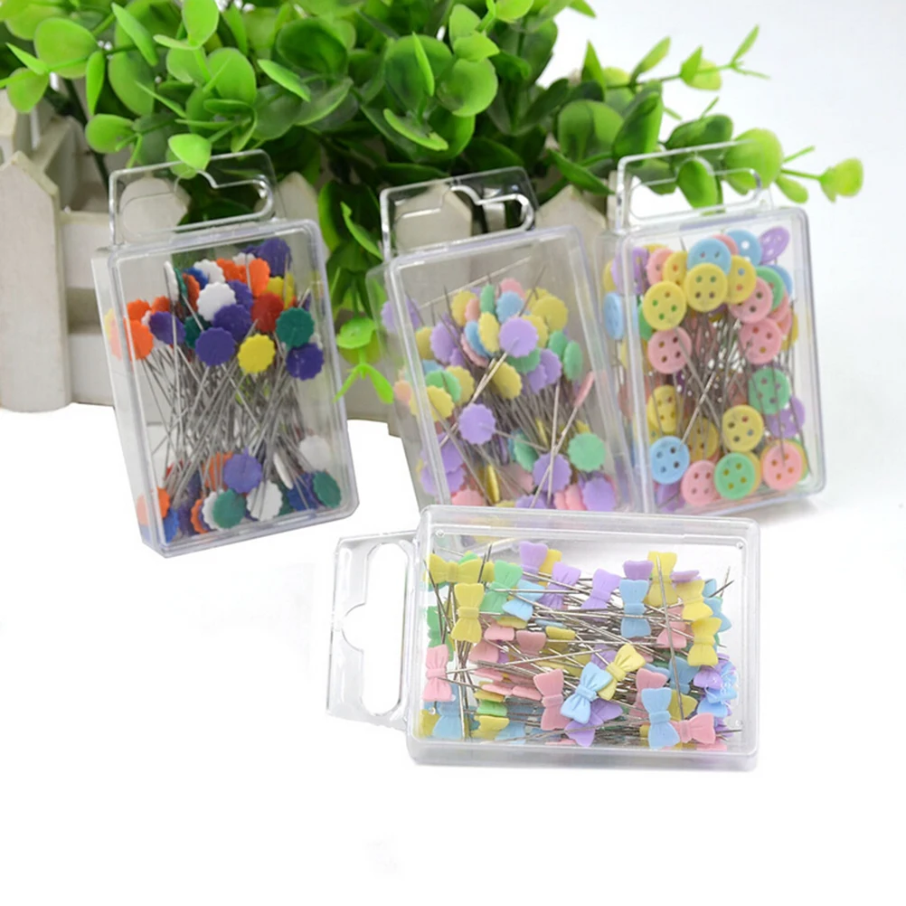 Get This Sewing-Tool Pins Flower-Head-Pins Needle-Arts 100pcs Mixed-Colors High-Quality 4000465000174