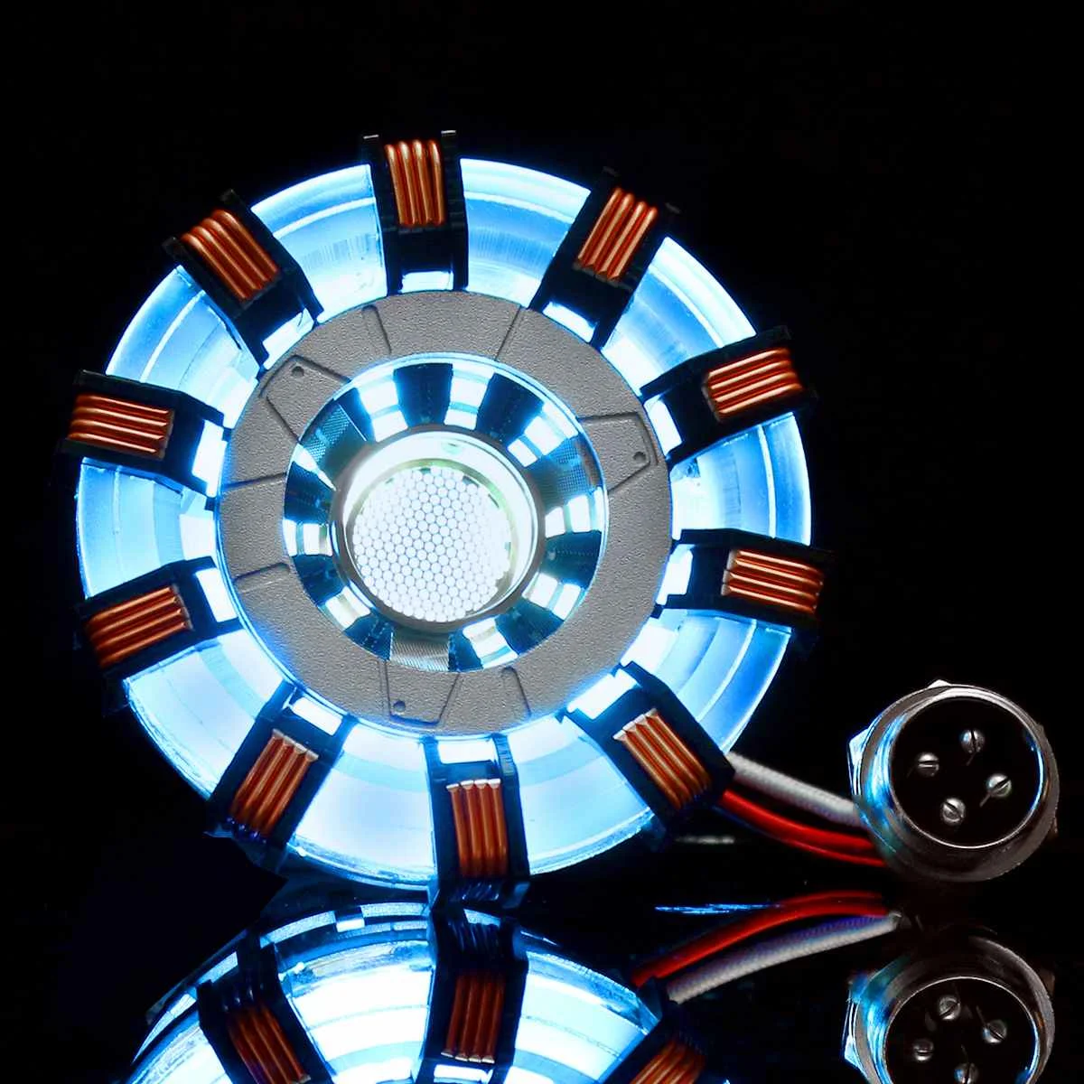

Hot MK2 DIY Model Kit DIY Gift Aluminum Alloy Tony 1:1 Scale Heart Action Figure Limited Edition Toys With LED Light