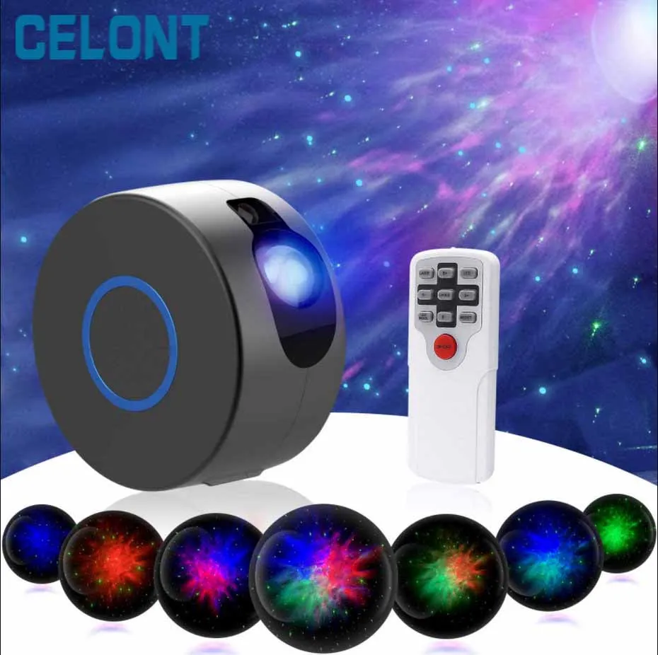 

LED Starry Sky Night Light Projector Water Wave LED Projector Light Bluetooth Music Sound-Activated Projector Light Decor