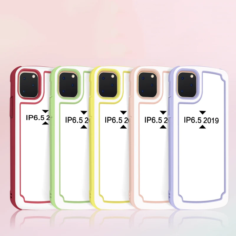 Двойной карамельный цвет милый матовый чехол бампер для iphone 11 Pro Max 6 6S 7 8 Plus X Xs XR