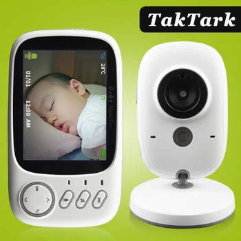 3.2 inch Wireless Video Color Baby Monitor High Resolution Baby Nanny Security Camera Night Vision Temperature Monitoring 1