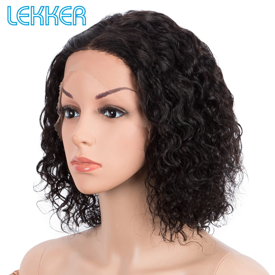 Lekker-Ombre Loira Curly Bob Peruca para Mulheres,