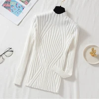 AOSSVIAO 2025 Knitted Women high neck Sweater Pullovers Turtleneck Autumn Winter Basic Women Sweaters Slim Fit Black - Image 5