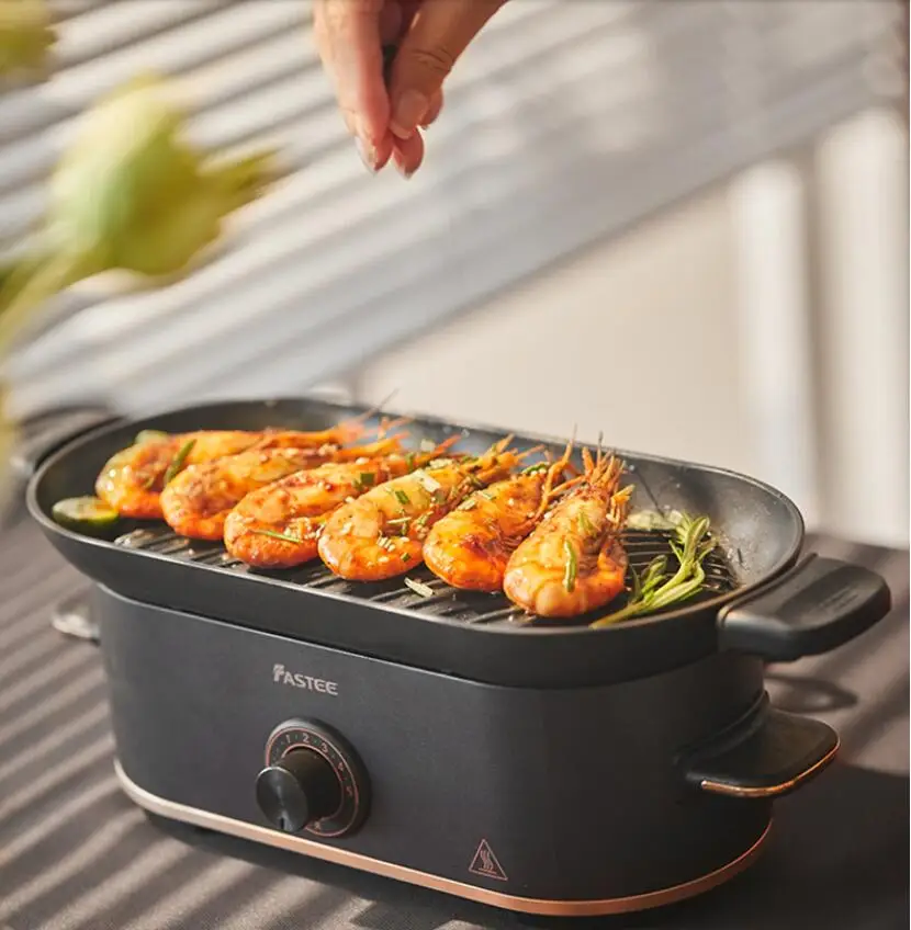 Litifo Smokeless Grill, Portable Electric Grill with Non-Stick