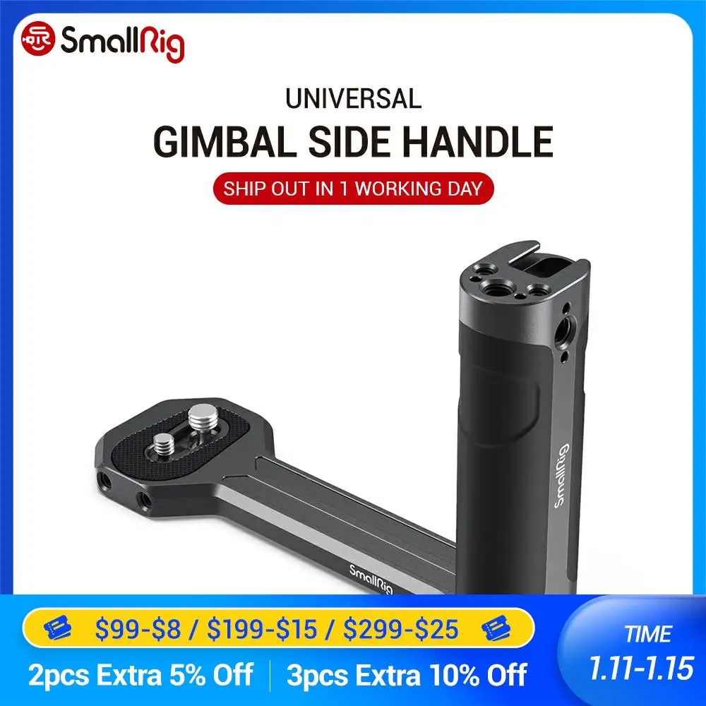SmallRig Ronin S Боковая ручка fr DJI / SC & Zhiyun Crane 2 V2 Moza Air AirCorss Gimbals W/крепление для холодной