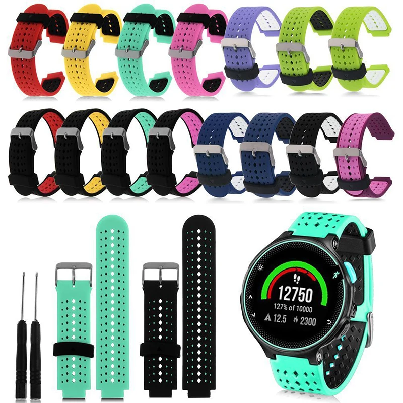 Спортивный силиконовый ремешок для часов Garmin Forerunner 220 230 235 620 630 735 ремешок для часов Garmin Forerunner аксессуары