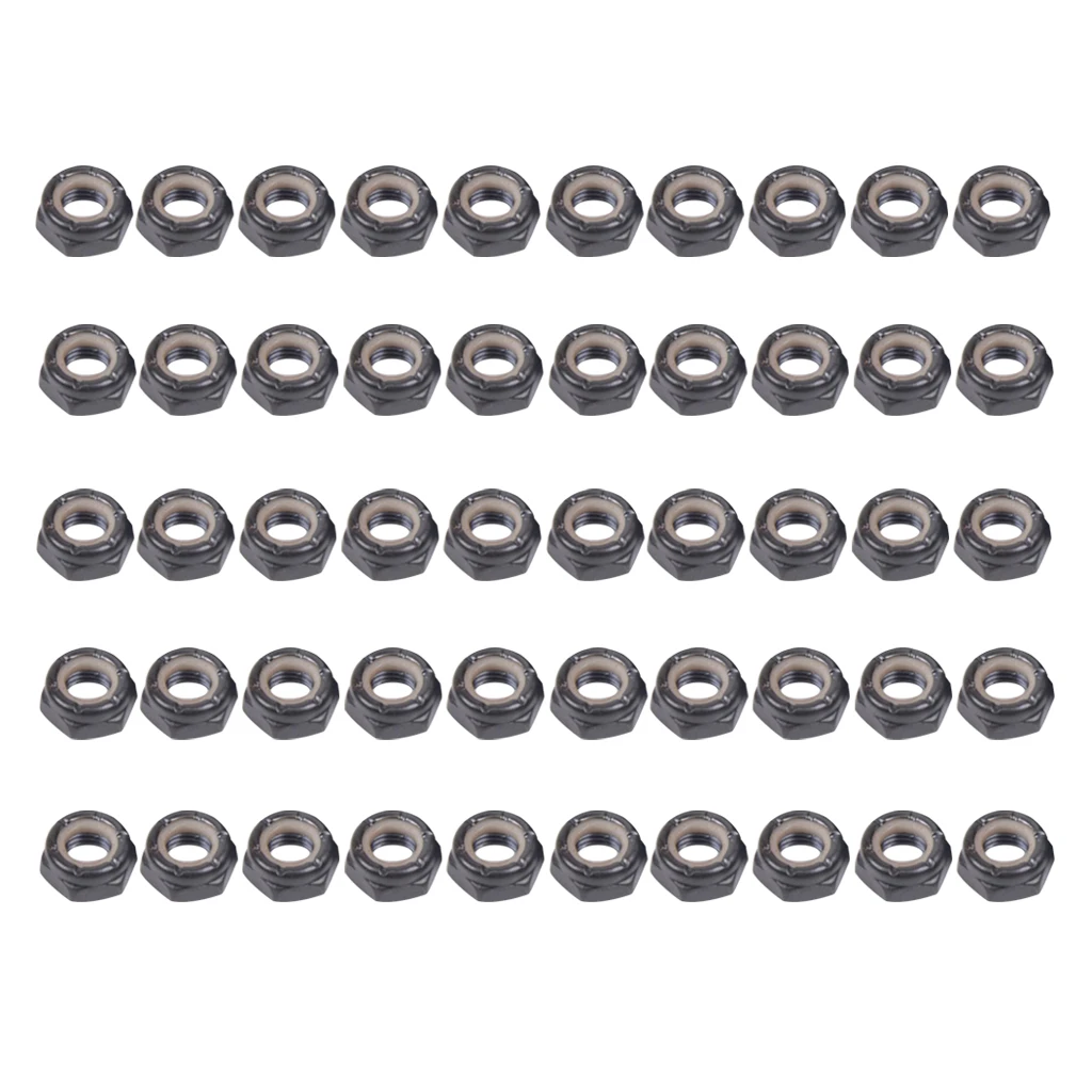 50 Pieces Skateboard Longboard Trucks Wheels Replacement Axle Nuts Hardware for Outdoor Sports Skiing Skateboarding Snowboarding 50 Pieces Skateboard Longboard Trucks Wheels Replacement Axle Nuts Hardware for Outdoor Sports Skiing Skateboarding Snowboarding
