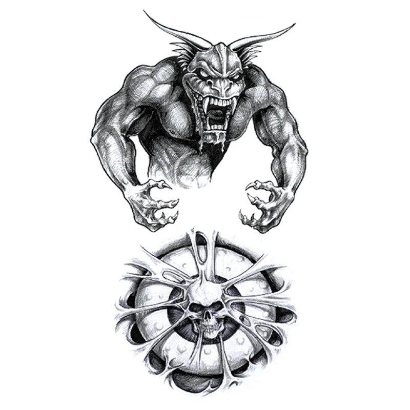 Большой цветок руки временная татуировка Тотем Водонепроницаемая женщина