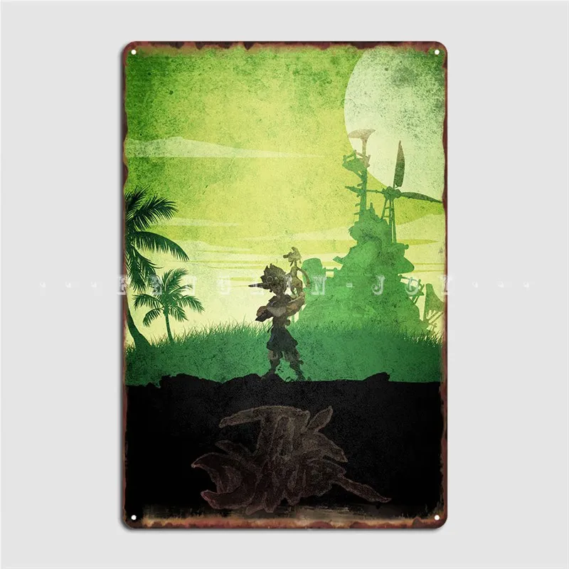 Jak E Daxter Metal Sign Cinema Garage Classic Living Room Murale Pittura Tin Sign Poster