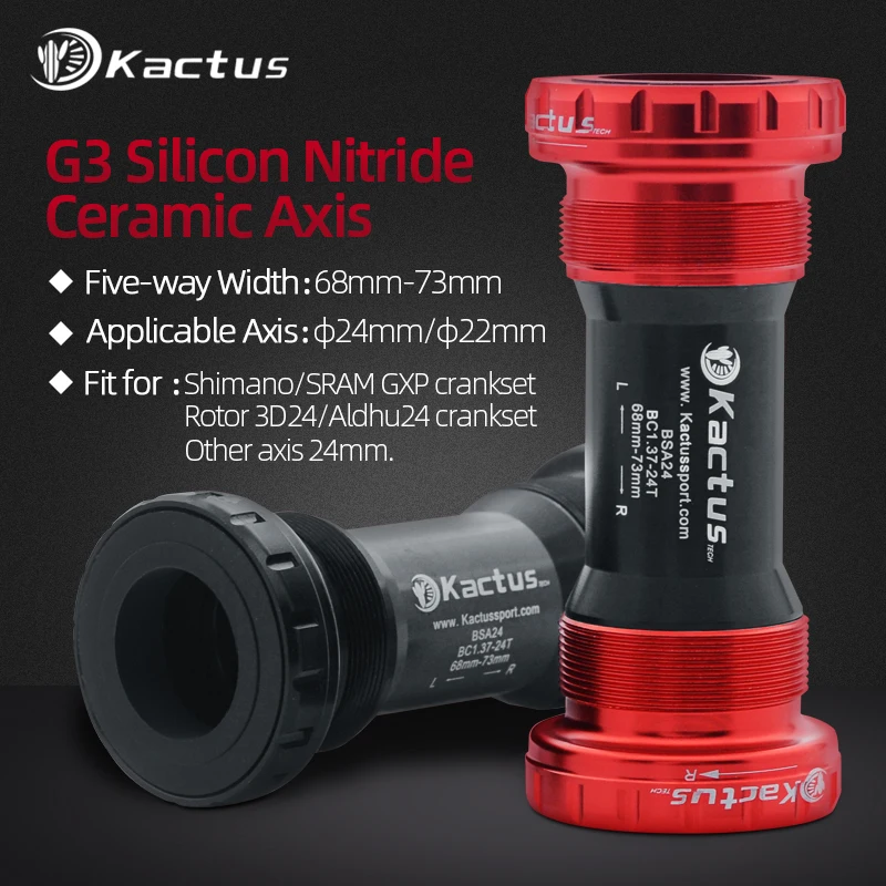 Bicycle Bottom Bracket KACTUS BSA24 for Shimano for SRAM GXP