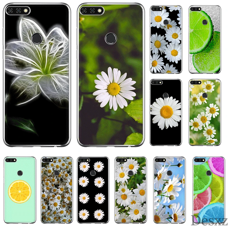 Чехол для мобильного телефона из ТПУ huawei P30 P20 P10 P8 P9 Lite Pro P Smart Z Plus чехол с ромашкой