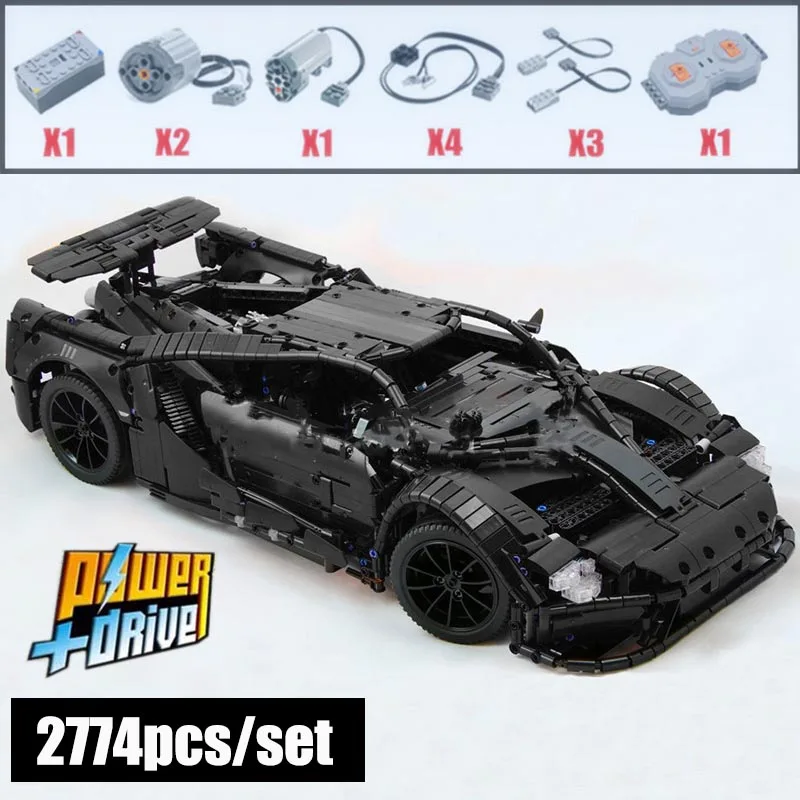 Новая техника, MOC FORD GT, спортивная машина, MOC-10792, RC двигатель, мощность, функция, транспортное средство, подходит для строительных блоков, кирпичи, модель, детские игрушки, подарки - Цвет: Electric version