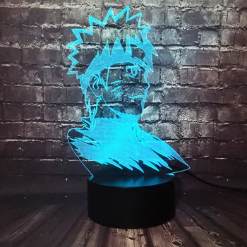 

Amroe Japan Comic Theme Uzumaki Naruto Namikaze Minato 3D Visual Cartoon 7 Color USB Touch Change Led Room Night Light Kids Toy