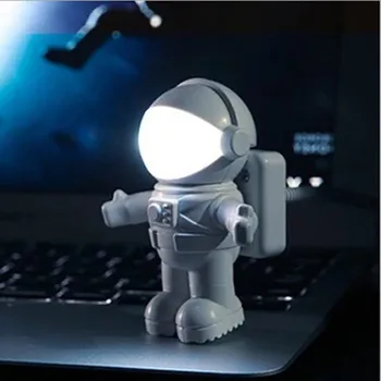

Creative Spaceman astronaut lamp USB Tube LED led night light For Computer Laptop PC Notebook Reading Portable lamps 500mA