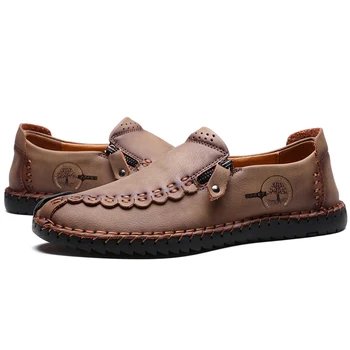 

Classic Comfortable Men's Casual Shoes Loafers Men's Shoes High Quality Leather Shoes Men's Flat Shoes Hot Shoes Large Size 48