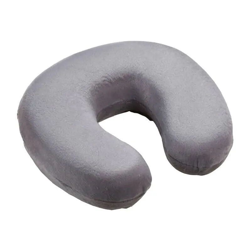 Светло-серый 18 цветов Memory Foam подушка для шеи u-образная d повозка подголовника дорожная мягкая Ортопедическая подушка горячая распродажа - Цвет: Светло-серый