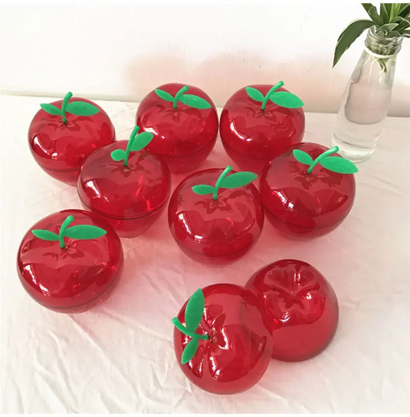 20 шт пластиковые контейнеры для яблок игрушка шоколад/коробка для конфет Свадебные сувениры контейнер маленькие коробки для сладостей подарок на день рождения