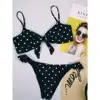 Polka Dot Bikini with Front Bow 9